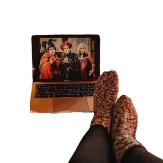 💻 a1bbf194 computer, feet, socks, movies, hocus pocus, witches whatsapp sticker
