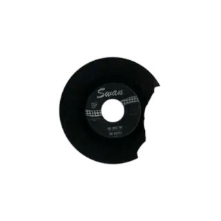 💿 b0de3cb5 THE LOCO-MOTION THE EVELS record, music, vinyl, swan, evels, locomotion whatsapp sticker