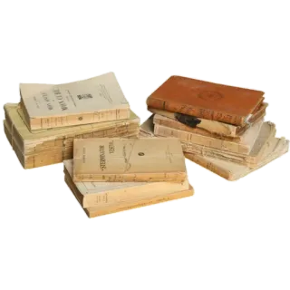 📔 e1165976 books, literature, old, vintage, antique whatsapp sticker