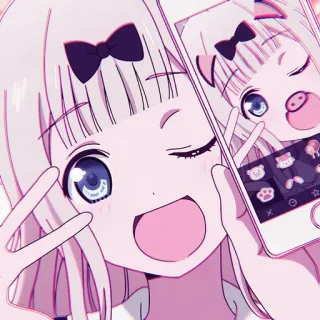 🌚 91b238b6 Anime, Kartun, Imut, Gadis, Kawaii, Chibi, Manga telegram sticker