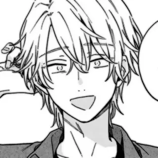 🍆 1b250ada Anime, Manga, Postać, Szczęśliwy, Uśmiechnięty, Chłopak, Słodki telegram sticker