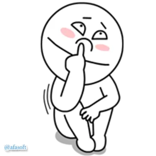 👃 721a9d72 @afasoft naklejka, kreskówka, postać, emotikon telegram sticker