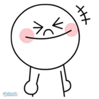 😋 7d0d4988 Kreskówka, Postać, Emocje, Wyrażenie, Emoji telegram sticker