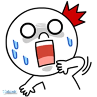 😱 d0af2894 @afasoft Kreskówka, Emoji, Naklejka, Postać, Afasoft telegram sticker