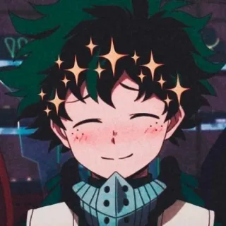 🖤 3bef4d9f Izuku Midoriya My Hero Academia Аниме, Моя геройская академия, Изуку Мидория, Деку, Мультфильм, Герой, Манга whatsapp sticker