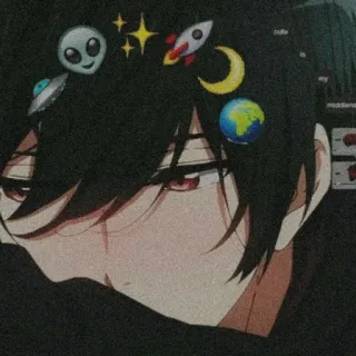 🖤 6a79cc12 Аниме, Мультфильмы, Звезды, Инопланетяне, Космос, Планета whatsapp sticker