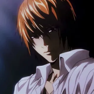 😈 0bd7e2eb Light Yagami Death Note Аниме, Манга, Death Note, Лайт Ягами, Персонаж, Японская анимация, Анимация whatsapp sticker