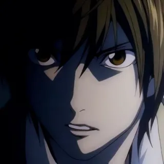 😈 2e1902e8 Light Yagami Death Note Аниме, Тетрадь смерти, Лайт Ягами, Манга, Персонаж, Темный whatsapp sticker