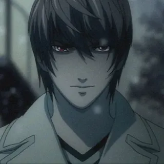 😈 61f2dd5b Light Yagami Death Note Аниме, Манга, Death Note, Лайт Ягами, Кира whatsapp sticker