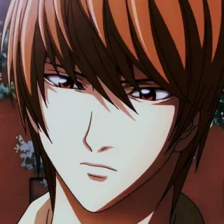 😈 64d34405 Light Yagami Death Note Аниме, Манга, Персонаж, Death Note, Лайт Ягами whatsapp sticker