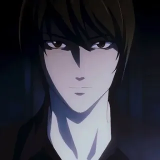 😈 e8041883 Light Yagami Death Note Аниме, Death Note, Лайт Ягами, Персонаж, Манга whatsapp sticker