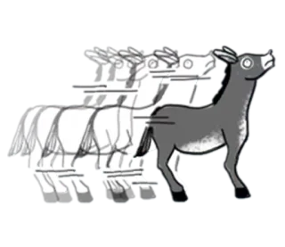 😥 5e16cc90 animale, cervo, cartone animato, movimento, divertente, velocità whatsapp sticker