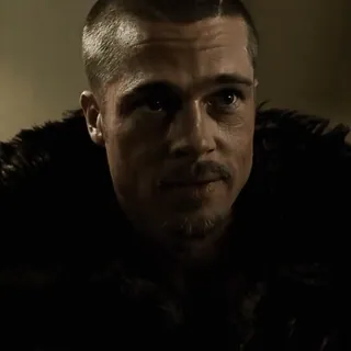 🙂 9768f9b6 actor, brad pitt, man, portrait, movie, face, celebrity telegram sticker