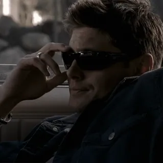 🥱 9efeedc9 man, sunglasses, casual, person, denim jacket, cool telegram sticker