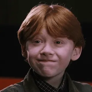 ☺️ c35789e8 Ron Weasley Harry Potter Ron Weasley, Harry Potter, character, portrait, ginger, smile, movie telegram sticker