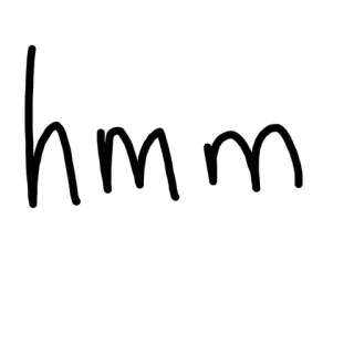 🤩 37afb5a8 hmm hmm, berpikir, pertanyaan, ekspresi, kata, teks telegram sticker