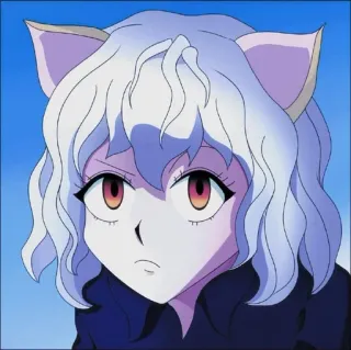 🙄 ee2ab8fe Neferpitou Hunter x Hunter Anime, Neferpitou, Hunter x Hunter, Mèo, Nhân vật telegram sticker