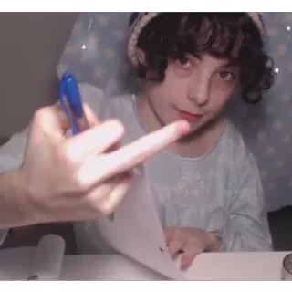 🖕 144a4b84 中指, 侮辱的, ジェスチャー whatsapp sticker