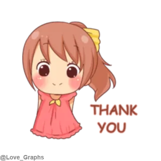 🙂 70f47e83 THANK YOU ありがとう, あいさつ, かわいい, マンガ telegram sticker