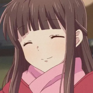 ☺️ e4800875 动漫, 女孩, 微笑, 快乐 telegram sticker