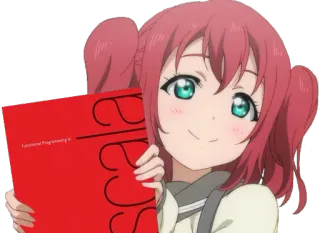 😇 a6a9f412 scala 动漫, 女孩, 编程, 书, Scala telegram sticker