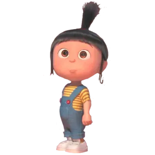 ✳️ 2496a400 Agnes Despicable Me cartoon, animation, character, girl, minions, despicable me whatsapp sticker
