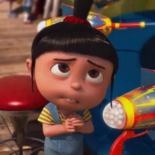 😟 4e0c9b68 Agnes Despicable Me Agnes, Kẻ Trộm Mặt Trăng, Hoạt hình, Cô bé whatsapp sticker