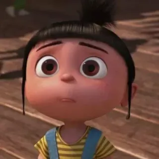 😶 664c57bf Agnes Despicable Me Hoạt hình, Cô gái, Dễ thương, Nhân vật, Phim whatsapp sticker