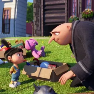 ❤️ 9a9e985f Gru Despicable Me hoạt hình, phim hoạt hình, Gru, Kẻ trộm mặt trăng, Minions, phim, nhân vật whatsapp sticker