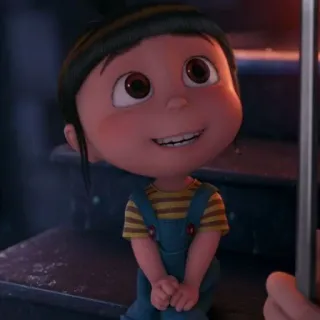 😄 ceb0f541 Agnes Despicable Me Hoạt hình, Cô gái, Dễ thương, Động, Nhân vật whatsapp sticker