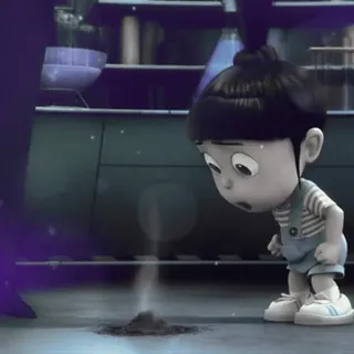 🧊 65307871 Agnes Despicable Me Agnes, Ich einfach unverbesserlich, Cartoon, traurig, verärgert, Figur telegram sticker