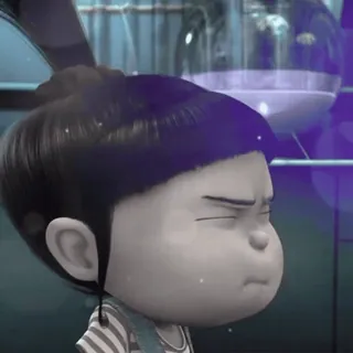 🧊 7ff65499 Agnes Despicable Me Agnes, Ich Einfach Unverbesserlich, Cartoon, traurig, verärgert, Anime telegram sticker