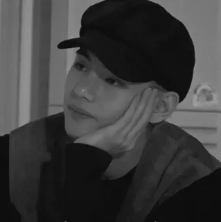 🩹 45470969 Kim Taehyung Kpop, BTS, V, Kim Taehyung, Idolo, Cantante, Bianco e nero whatsapp sticker