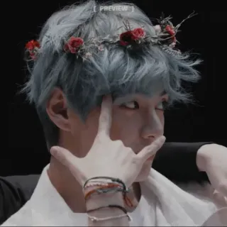 🩹 655c605b PREVIEW persona, uomo, ritratto, corona di fiori whatsapp sticker