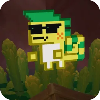 🙂 4157aa8b lagarto, pixel, gafas de sol, animal, genial telegram sticker