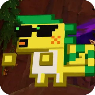 😮 f3492d5c lagarto, gafas de sol, píxel, juego, animal telegram sticker