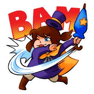 🌂 a247b4fb BAM 帽子, 动画, 卡通, 游戏, 伞 telegram sticker