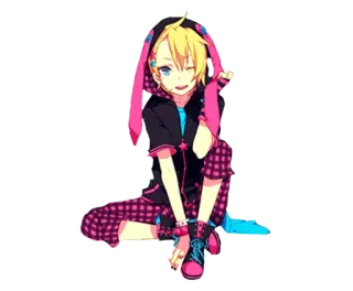 😉 5547bbe5 动漫, 可爱, 男孩, 卡通, 卡哇伊 telegram sticker