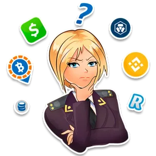 🤔 24fba9ad 암호화폐, 현금, 비트코인, 질문, 경찰, 군대 telegram sticker