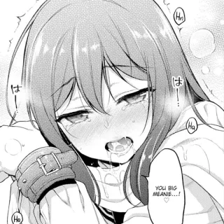 ❗️ 264a1696 YOU BIG MEANIE...! Anime, weinen, Mädchen, traurig, gefesselt telegram sticker