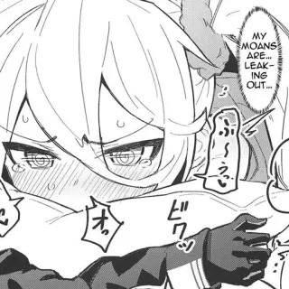 ❗️ e64d2132 MY MOANS ARE... LEAKING OUT... Anime, Stöhnen, Text, Cartoon, Manga telegram sticker