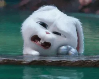 🍭 18910141 Snowball The Secret Life of Pets bunny, rabbit, animal, cartoon, funny, cute telegram sticker