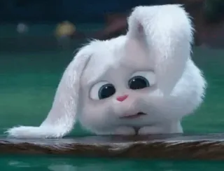 🍭 e0c036aa Snowball The Secret Life of Pets bunny, rabbit, cute, animal, pet, cartoon, animated telegram sticker