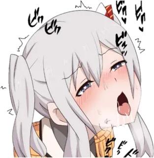 😲 b6df0f0d 애니메이션, 소녀, 엣찌 telegram sticker