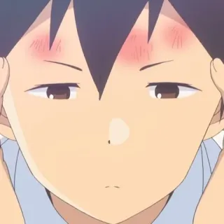 🤍 47bc9c7d Anime, Garçon, Marques Rouges, Blessé, Contrarié, Garçon Anime, Mal de Tête, Personnage telegram sticker