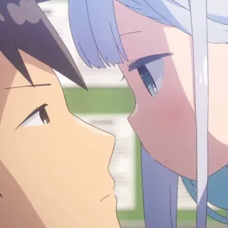 🤍 bd4fa536 Anime, Romance, Dessin animé, Amour, Couple, Baiser telegram sticker