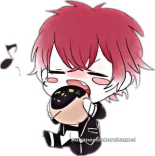 😊 327cc014 @animestickerchannel anime, chibi, kawaii, sticker, cute whatsapp sticker