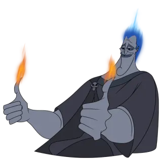 👍 a8e7ce26 Hades Hercules disney, hades, herkules, daumen hoch telegram sticker