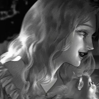 ♟ ad4d14cc 女性, ポートレート, アート, イラスト, スケッチ whatsapp sticker