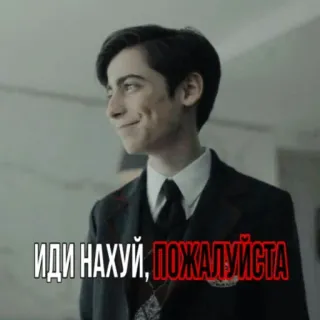 😁 79e097ae ИДИ НАХУЙ, ПОЖАЛУЙСТА ロシア語のテキスト, 攻撃的, ののしり言葉, 侮辱 telegram sticker